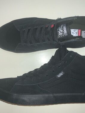 Vans Lizzie Pro Black High-Top Canvas & Suede Sneakers